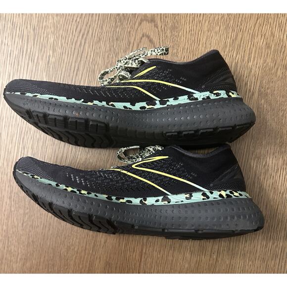 Brooks Glycerin 19 Women’s Size 6.5 Electric Cheetah Black Green Running Shoe - Picture 16 of 16